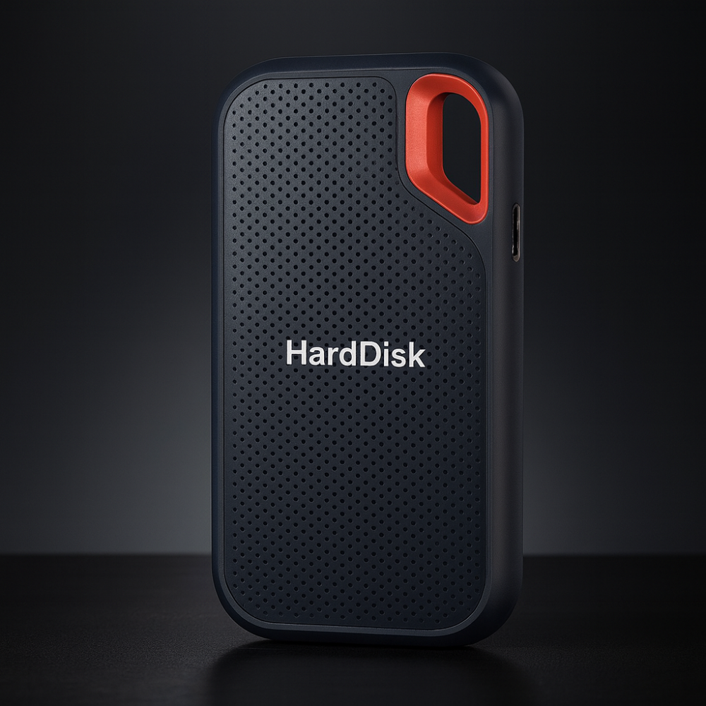 Lightweight External Solid State Drive with USB-C Connection - 1TB