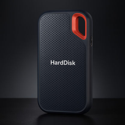 Lightweight External Solid State Drive with USB-C Connection - 1TB