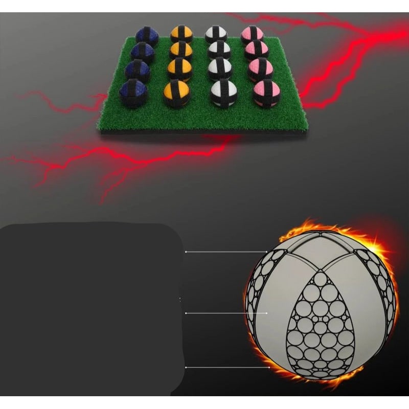 Compact Golf Chipping Challenge with Interactive Target Mat