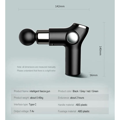Compact Deep Tissue Massage Device with Smart Control and USB-C Charging