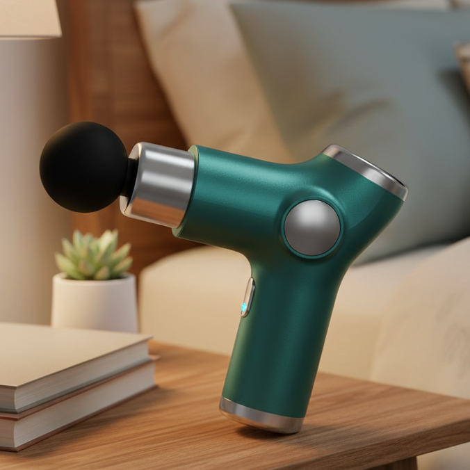Compact Deep Tissue Massage Device with Smart Control and USB-C Charging