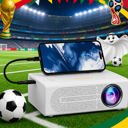 Compact Home Cinema Projector with Manual Focus for Easy Setup