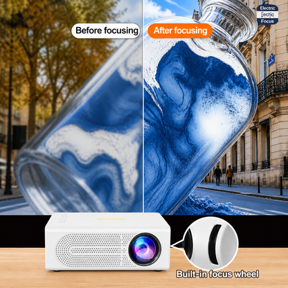 Compact Home Cinema Projector with Manual Focus for Easy Setup