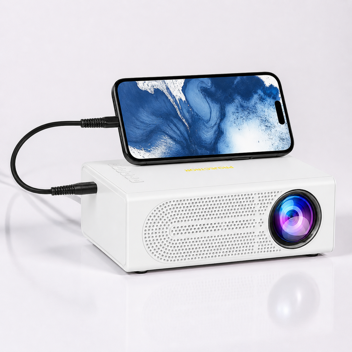 Compact Home Cinema Projector with Manual Focus for Easy Setup