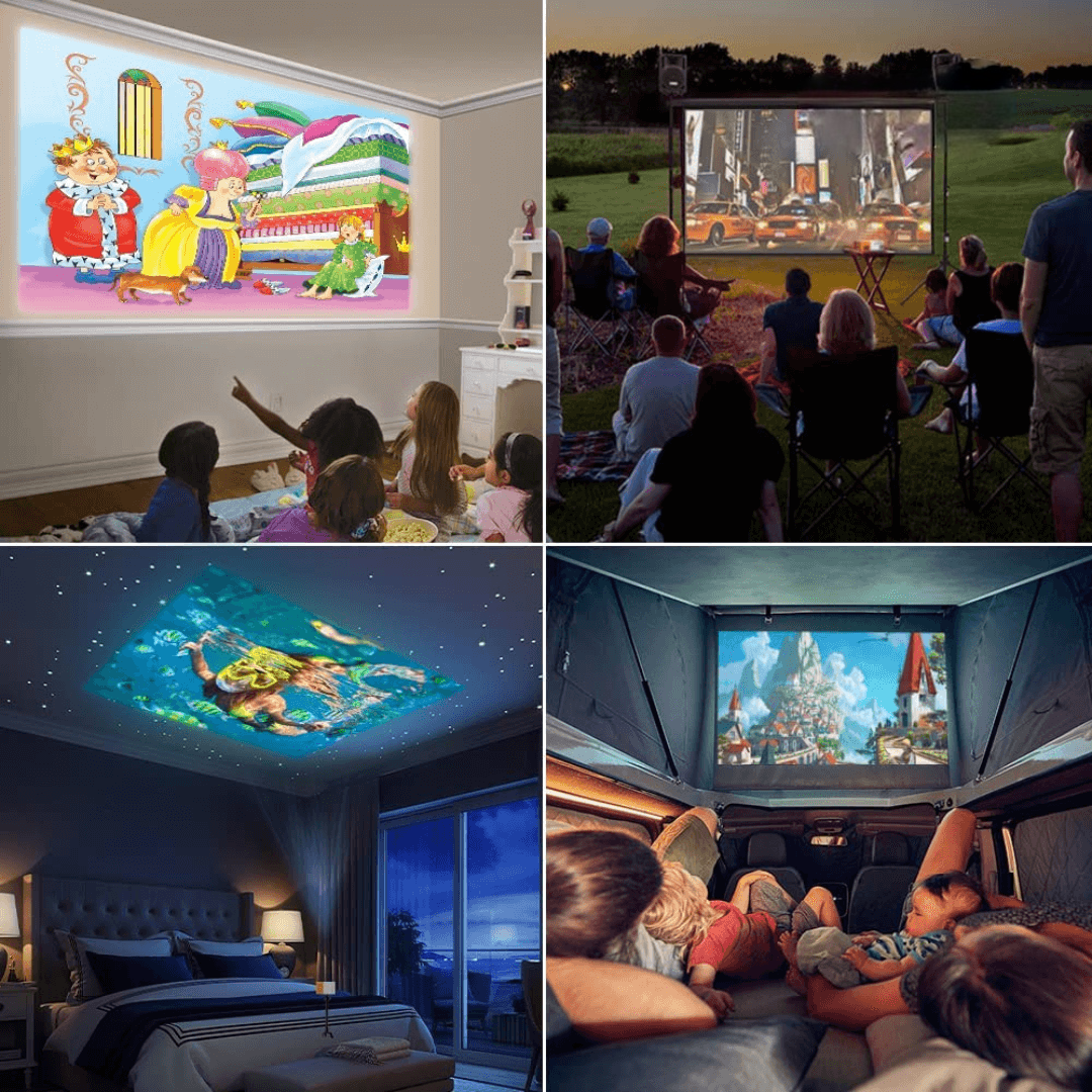 Compact LED Projector for Stunning On-the-Go Viewing