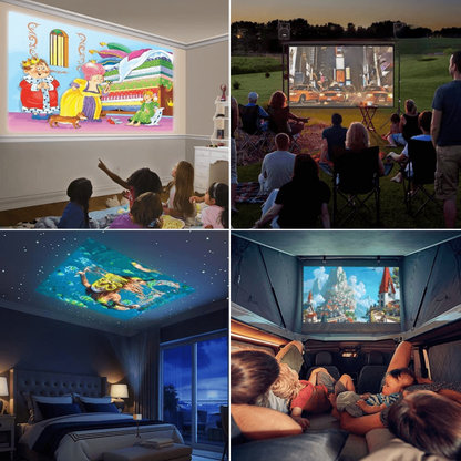 Compact LED Projector for Stunning On-the-Go Viewing