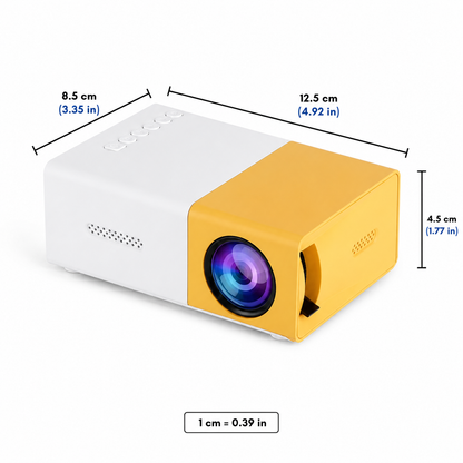 Compact LED Projector for Stunning On-the-Go Viewing