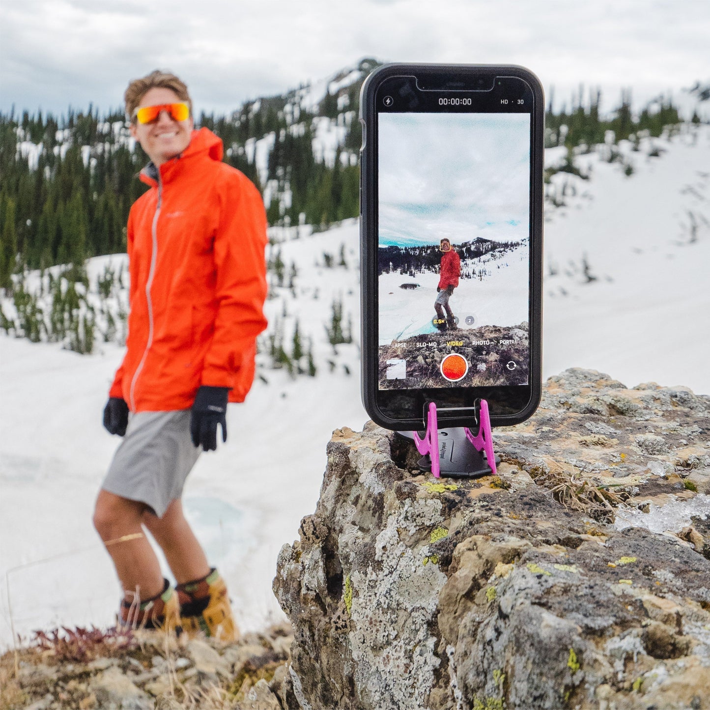 Foldable Phone Stand for Ideal Photography - Compact Design