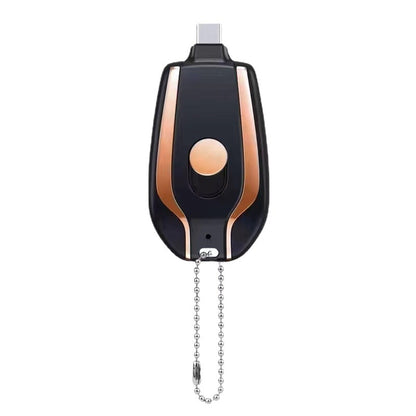Compact Keychain Battery Charger with Retractable Connector