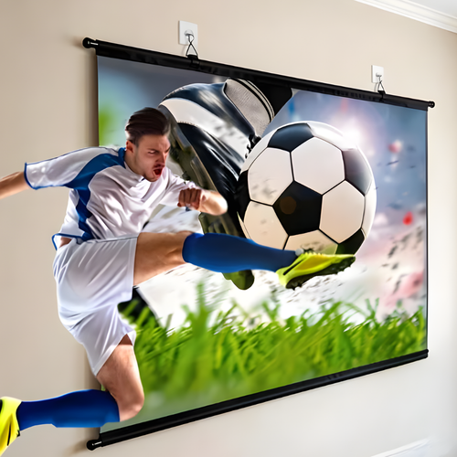 Versatile Projection Screen with Stand – 16:9 High-Definition Display
