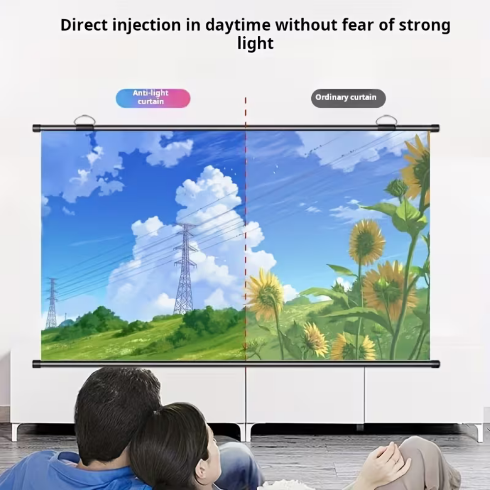 Versatile Projector Screen with Stand – 16:9 Format for Home & Office