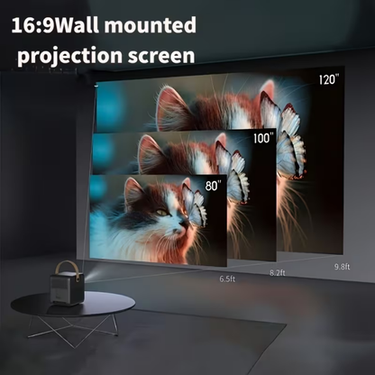 Versatile Projection Screen with Stand – 16:9 High-Definition Display