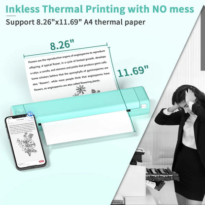 Compact Wireless Printer - Effortless Printing on the Go