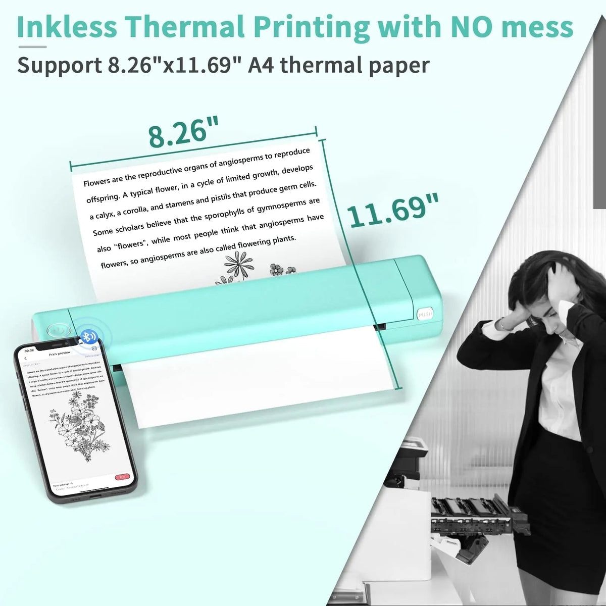 Compact Wireless Printer for Effortless Mobile Printing