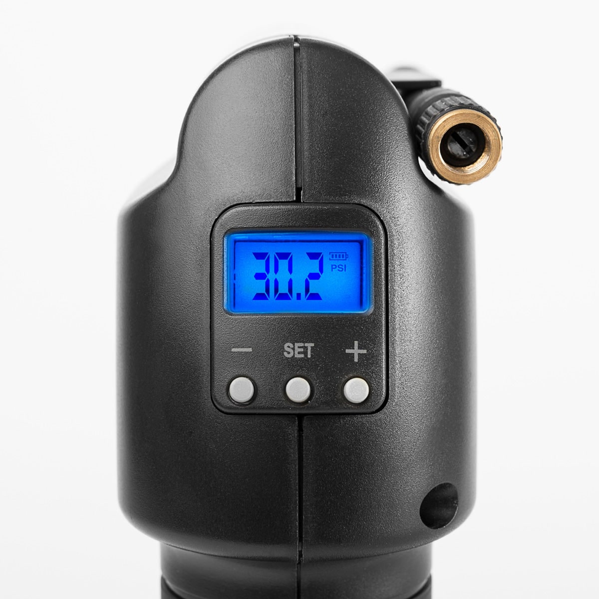 Compact Cordless Tire Pump with Rechargeable Battery and LCD Screen