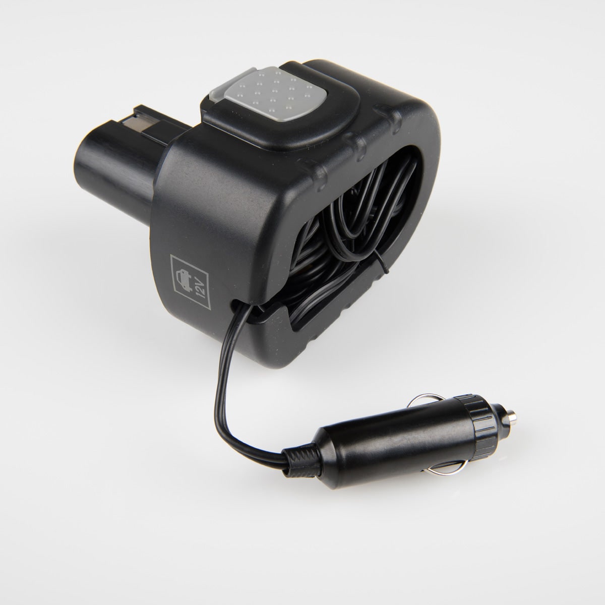 Compact Cordless Tire Pump with Rechargeable Battery and LCD Screen
