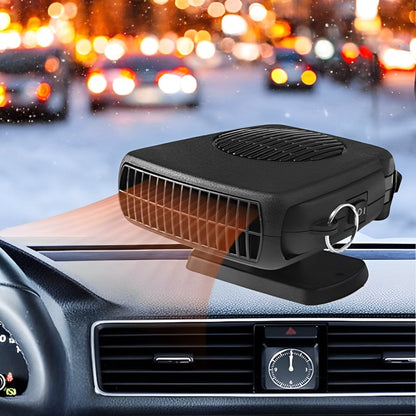 12V Portable Car Heater with 360-Degree Rotating Base