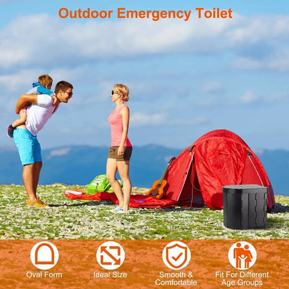 Foldable Portable Toilet – Heavy-Duty Design