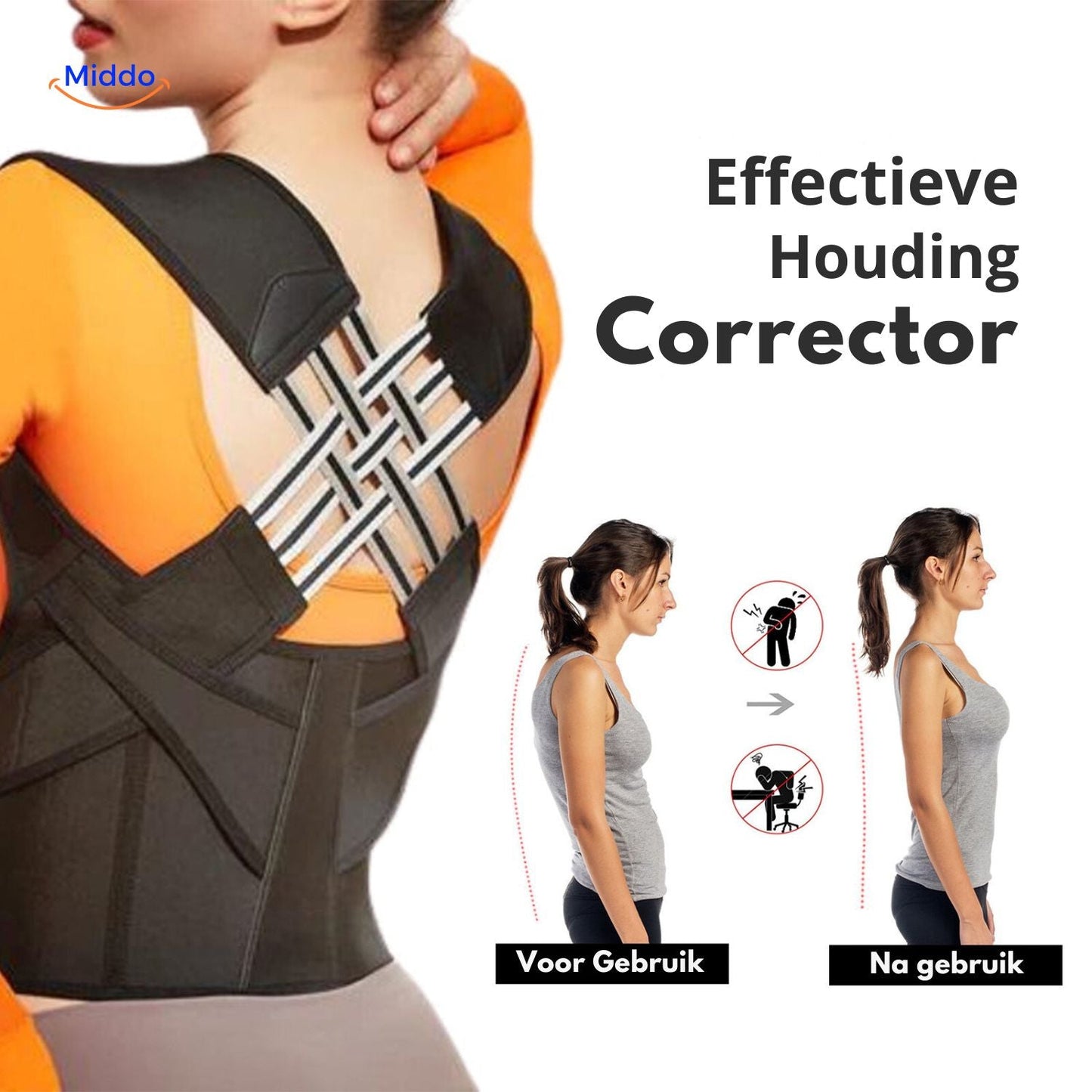 Back Support for Posture Improvement and Pain Relief