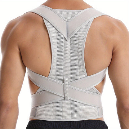 Ergonomic Back Support Brace with Adjustable Mesh Design