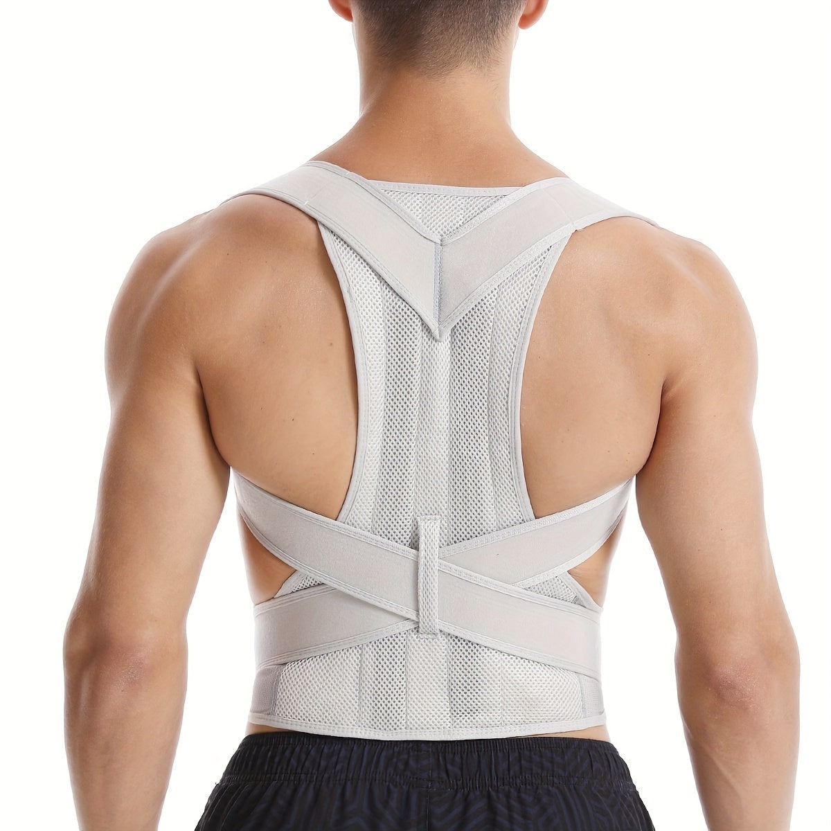 Ergonomic Back Support Brace with Adjustable Straps for Comfort