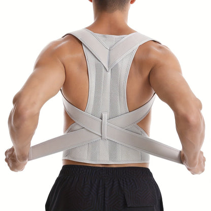 Ergonomic Back Support Brace with Adjustable Mesh Design