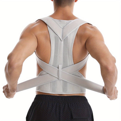 Ergonomic Back Support Brace with Adjustable Mesh Design