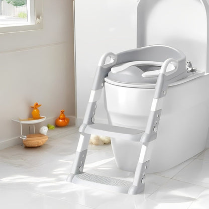 Foldable Toddler Potty Training Seat with Step Ladder