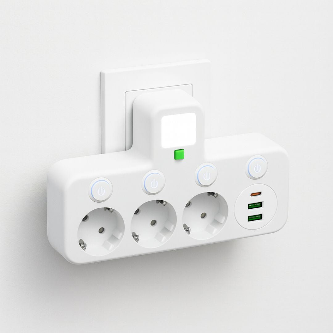 Power Strip with 3 Outlets and USB Ports – Multiple Power Strips with Switch