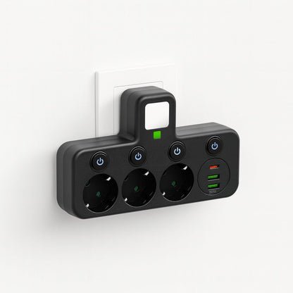 Power Strip with 3 Outlets and USB Ports – Multiple Power Strips with Switch
