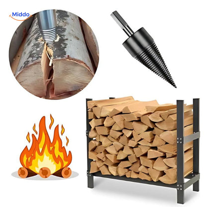 Efficient Wood Splitting Drill for Easy Work Without an Axe