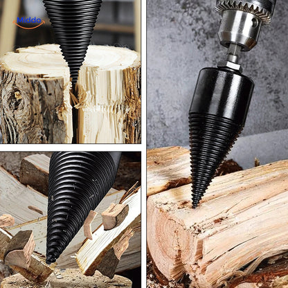 Efficient Wood Splitting Drill for Easy Work Without an Axe