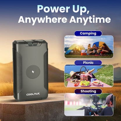 Portable Power Hub | 150W Output, 222Wh Capacity for Travel