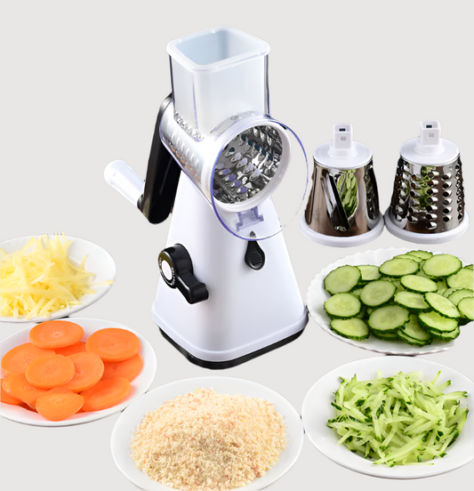 Manual Rotary Grater | Versatile Kitchen Chopper for Easy Grating and Slicing