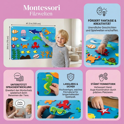 Educational Felt Playsets Inspired by Montessori Principles
