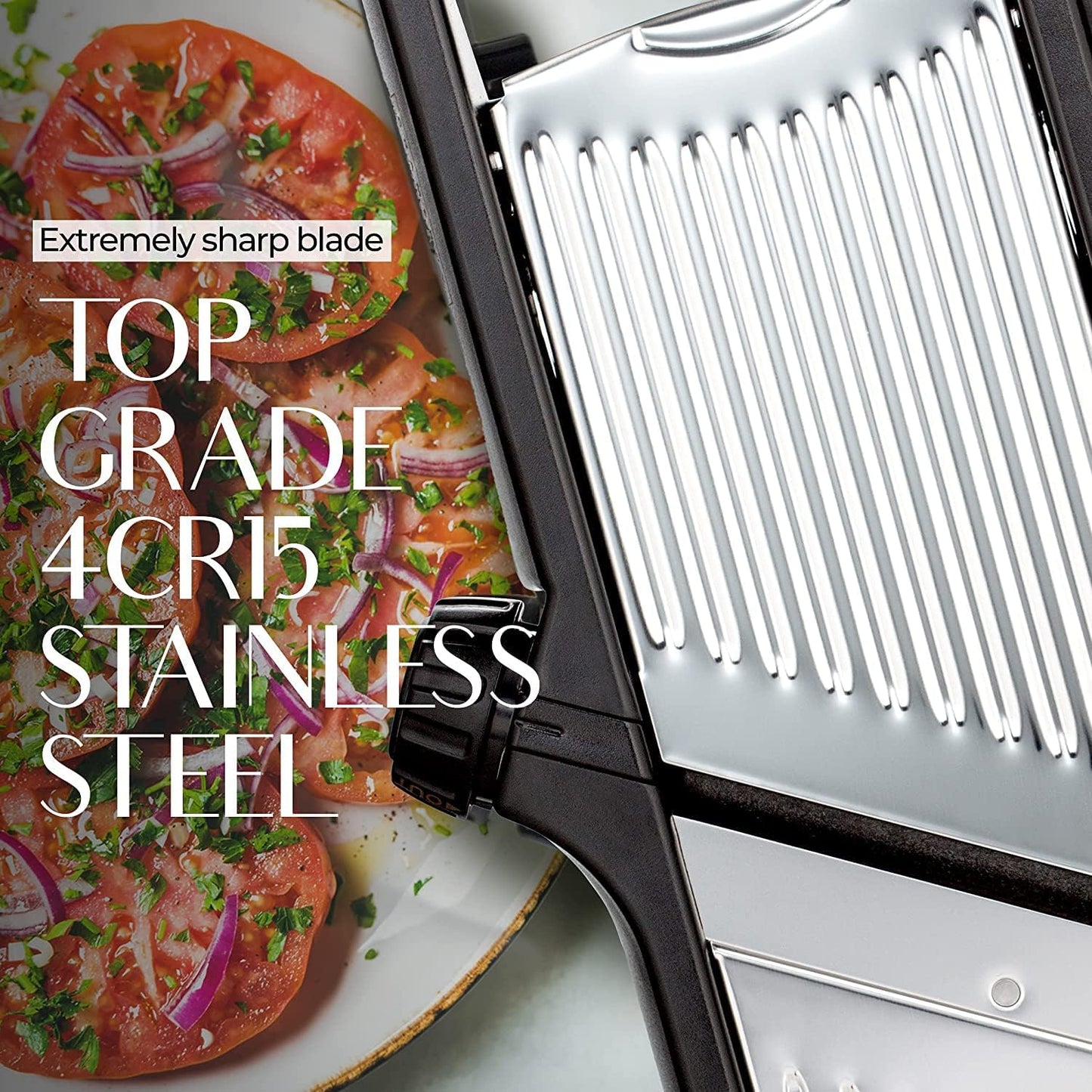 Food Slicer with Cut-Resistant Gloves Included