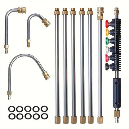 Customizable Pressure Washer Wand with Versatile Nozzle Set