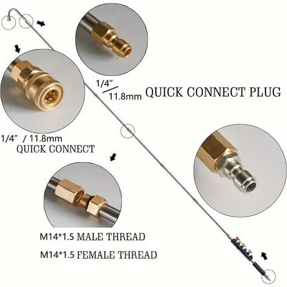 Customizable Pressure Washer Wand with Versatile Nozzle Set