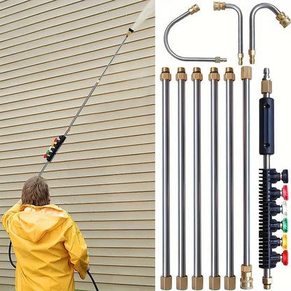 Customizable Pressure Washer Wand with Versatile Nozzle Set