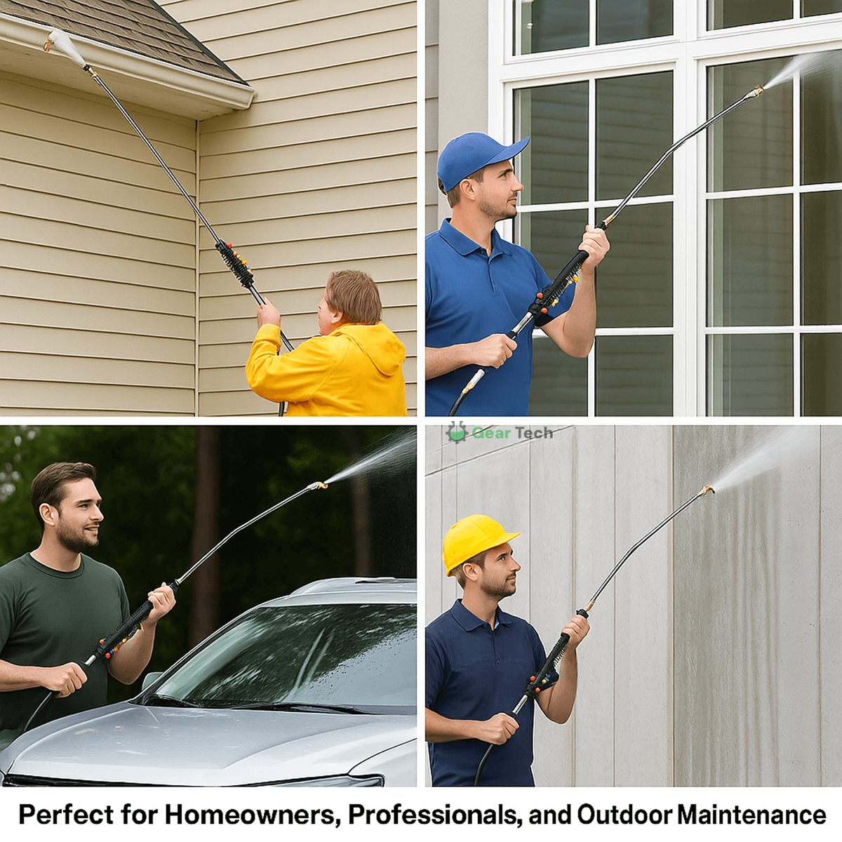 Customizable Pressure Washer Wand with Versatile Nozzle Set