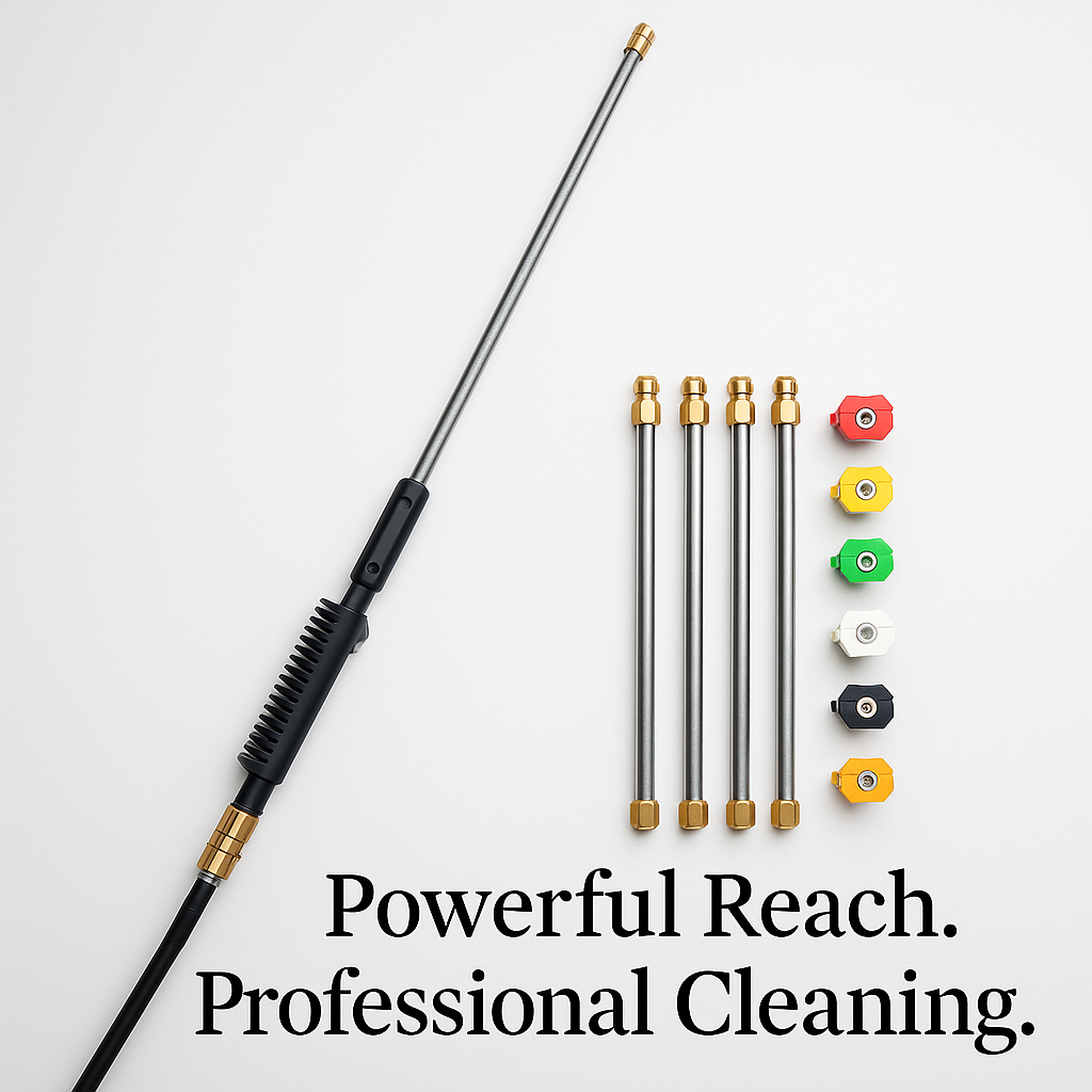 Customizable Pressure Washer Wand with Versatile Nozzle Set