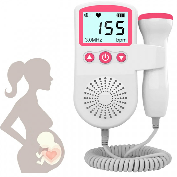Smart Fetal Doppler with LCD Screen for Monitoring Baby's Heartbeat