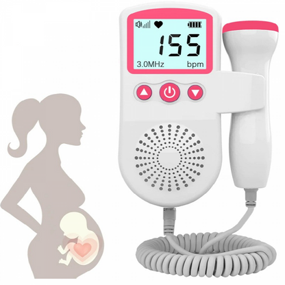 Smart Fetal Doppler with LCD Screen for Monitoring Baby's Heartbeat