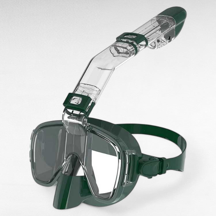 Adjustable Headband Foldable Snorkel Mask with Anti-Fog Dry-Top Design