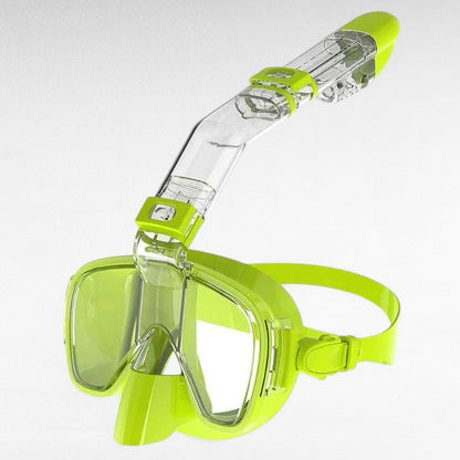 Adjustable Headband Foldable Snorkel Mask with Anti-Fog Dry-Top Design