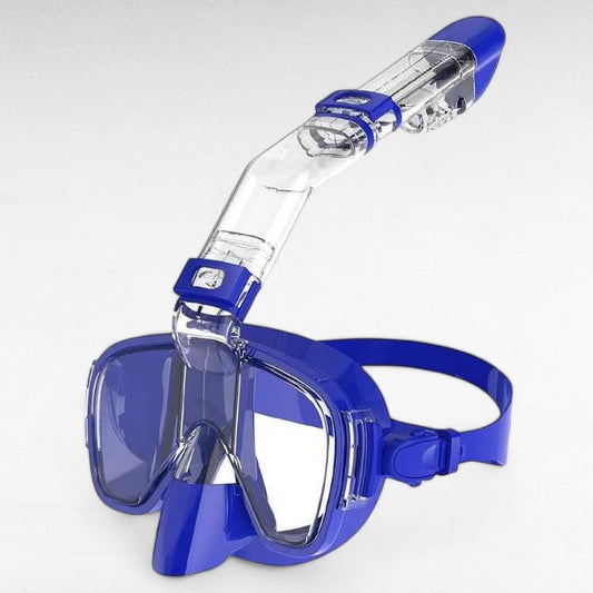 Adjustable Headband Foldable Snorkel Mask with Anti-Fog Dry-Top Design