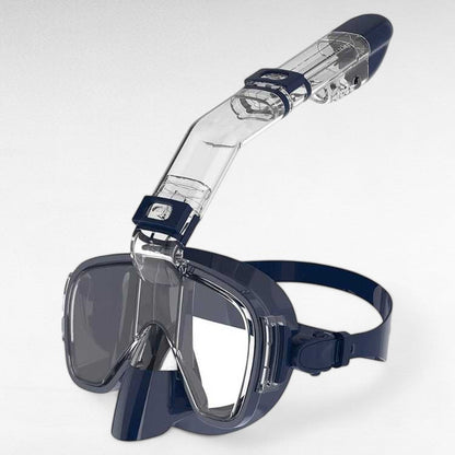 Adjustable Headband Foldable Snorkel Mask with Anti-Fog Dry-Top Design