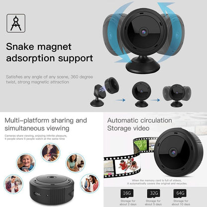 WiFi Security Camera with Night Vision 1080P
