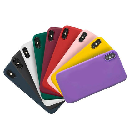 Soft Matte Silicone Case for iPhone
