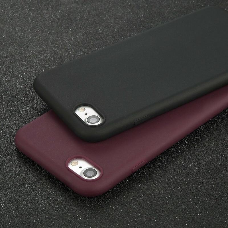 Soft Matte Silicone Case for iPhone